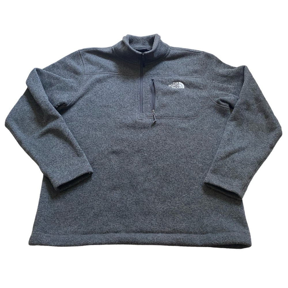 The North Face Fleece Dark Gray Pull Over Jacket Size Large